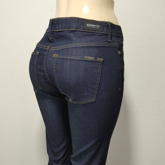 Schoen by Yu Flare Jeans The Bombshell Indigo Blue Women's Sz 29 (34 Ins… - Picture 3 of 13